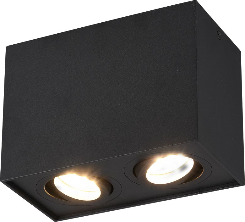Lampa sufitowa Trio Oprawa natynkowa kostka czarna Trio BISCUIT 613000232