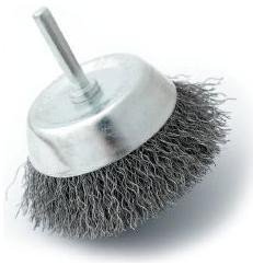 Szczotpol Szczotka doczołowa fi40mm trzpień 6mm drut stalowy - DT40