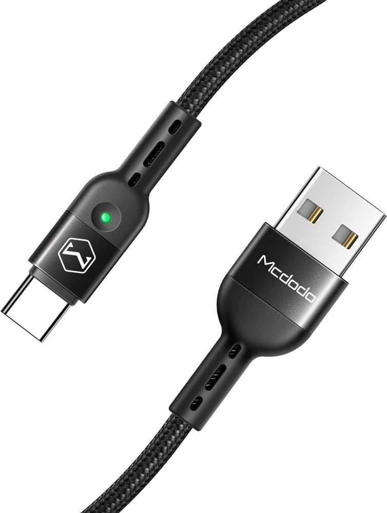 Kabel USB Mcdodo USB-A - USB-C 1.8 m Czarny (74593)