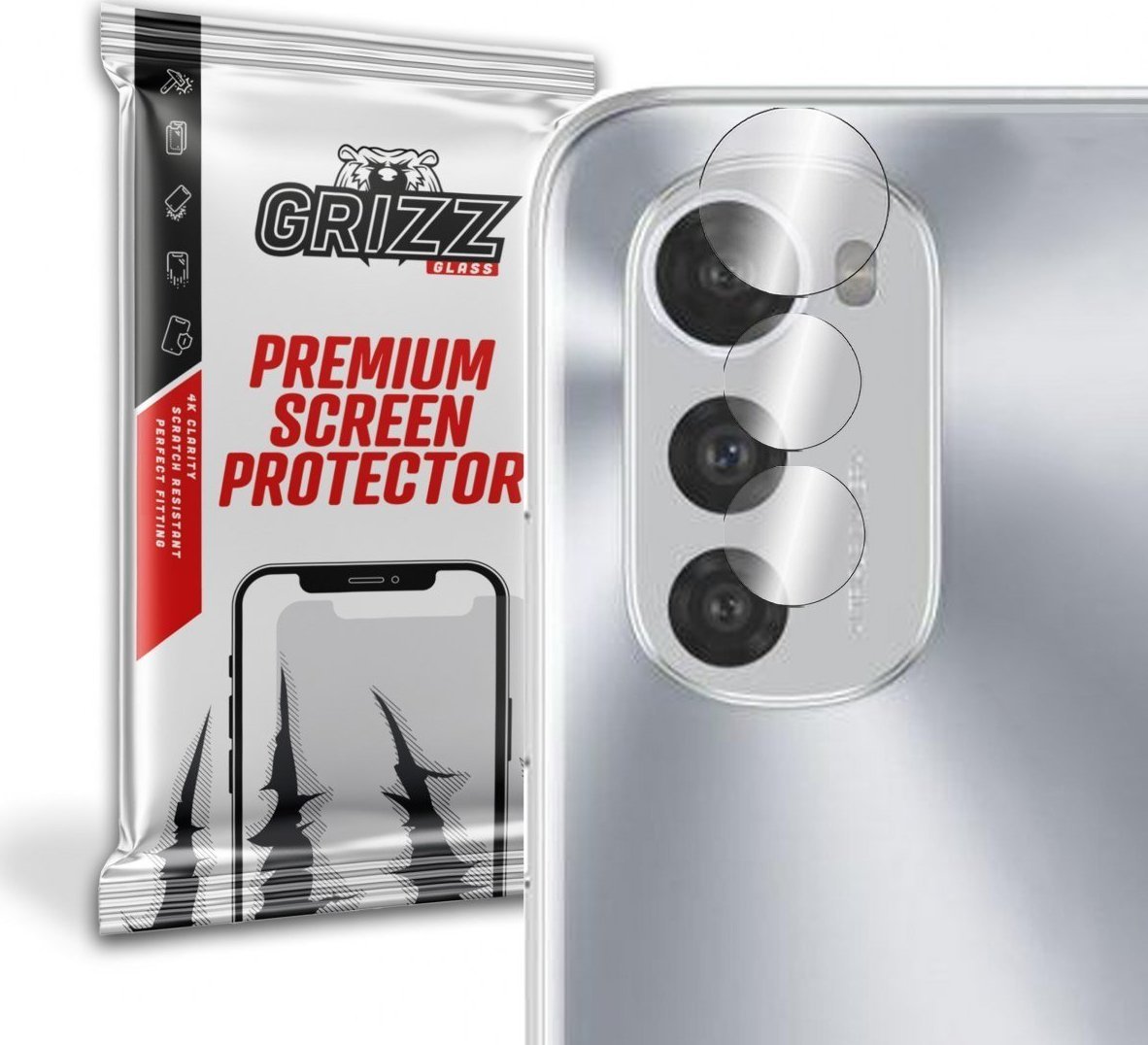 GrizzGlass Szkło hybrydowe na aparat Grizz Motorola Moto E32s