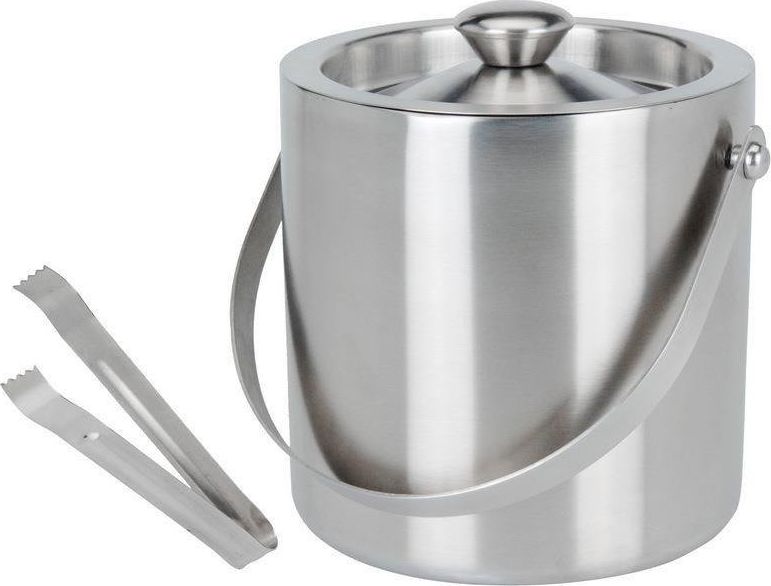 Excellent Houseware Pojemnik wiaderko termos na lód ze szczypcami