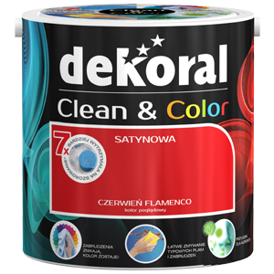 Dekoral Farba lateksowa satynowa Clean&Color tweedowa zieleń 2,5L