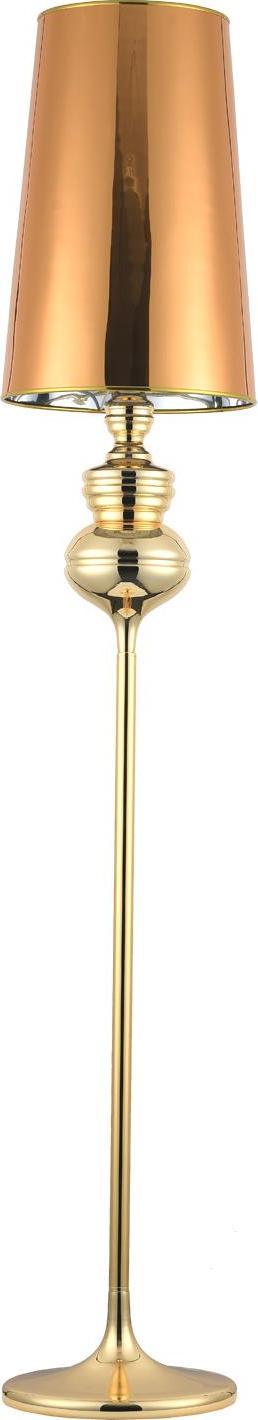 Lampa podłogowa Step into Design Salonowa lampa podłogowa QUEEN ML-8046-F złota oprawa abażurowa