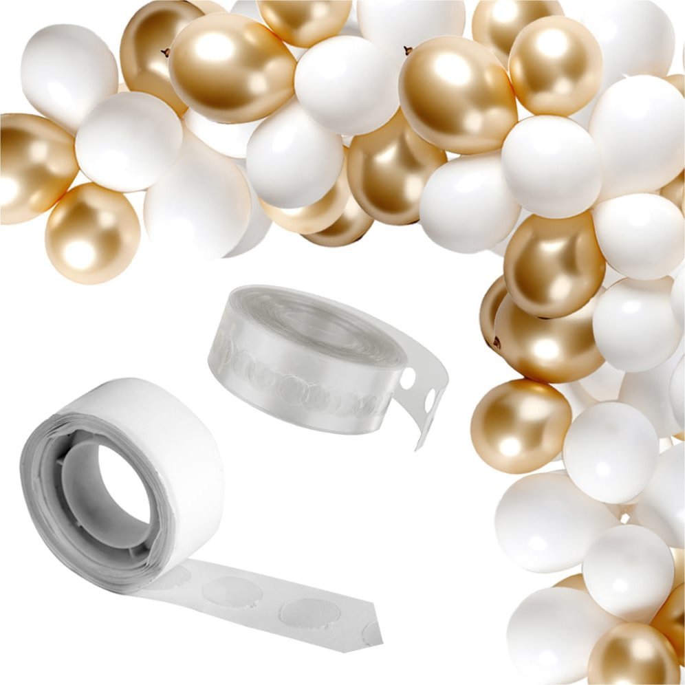 Dekoracje Komunijne Girlanda Balonowa Balony Złote Białe Duże Komunia