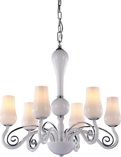 Lampa wisząca Italux Lybra nowoczesna biały (MD10904-6A)