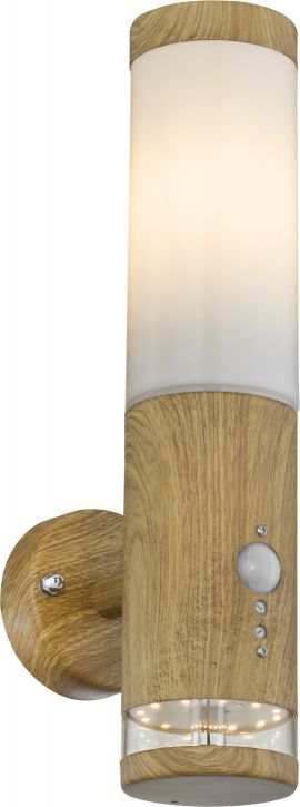 Kinkiet Globo Kinkiet na elewację LED Ready IP44 brązowy Globo JAICY 34070S z czujnikiem ruchu