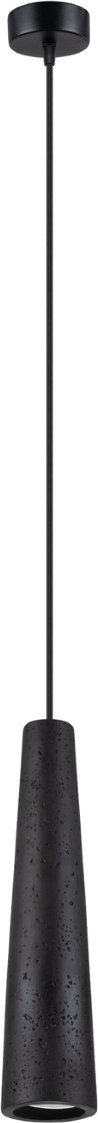 Lampa wisząca Sollux Lighting SOLLUX Lampa wisząca ELECTRA czarna beton 1 x GU10 SL.1355