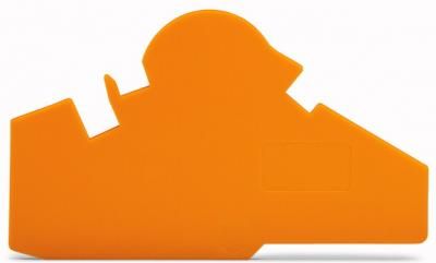 Wago Ścianka końcowa Pomarańczowa 282-386