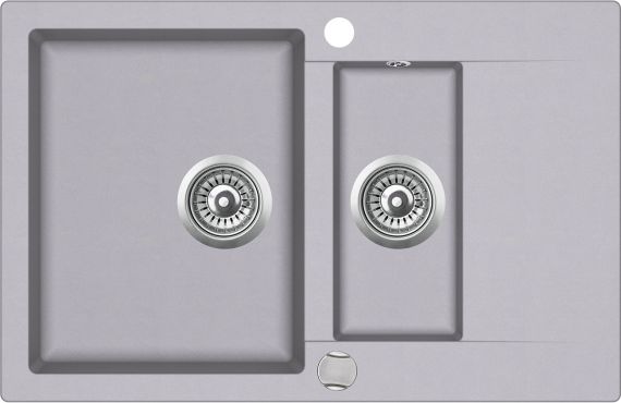 Zlewozmywak Aquasanita Aquasanita CUBA SQC151-202AW Alumetalik