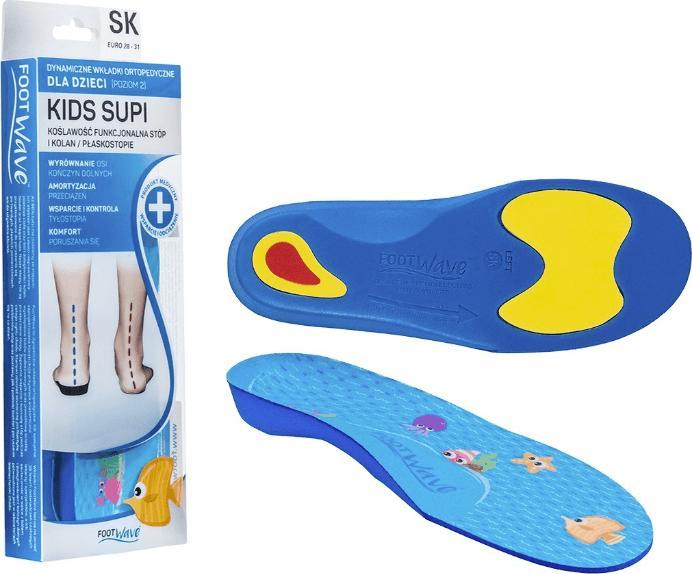 FootWave Wkładki Supinujące dla dzieci FootWave Kids Supi (30-31)