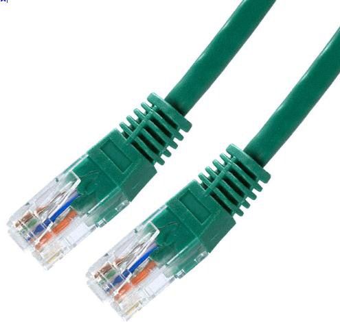 Lynx CS Patchcord, Cat5E, UTP, 1m, zielony (PK-UTP5E-010-GRN)