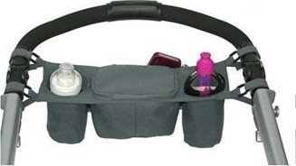 Ikonka Organizer do wózka na napoje butelkę szary