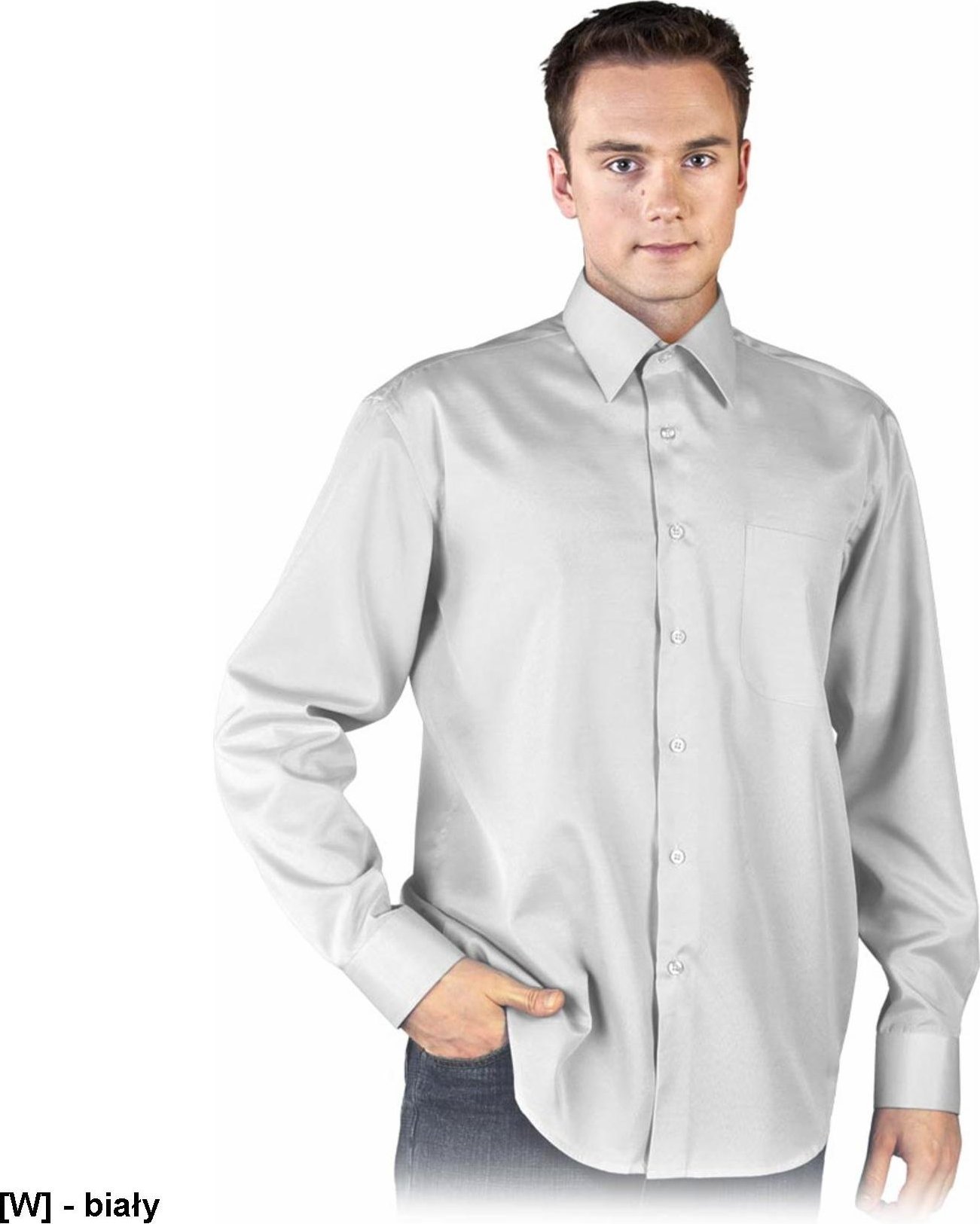 R.E.I.S. KWDR - koszula robocza - biały L