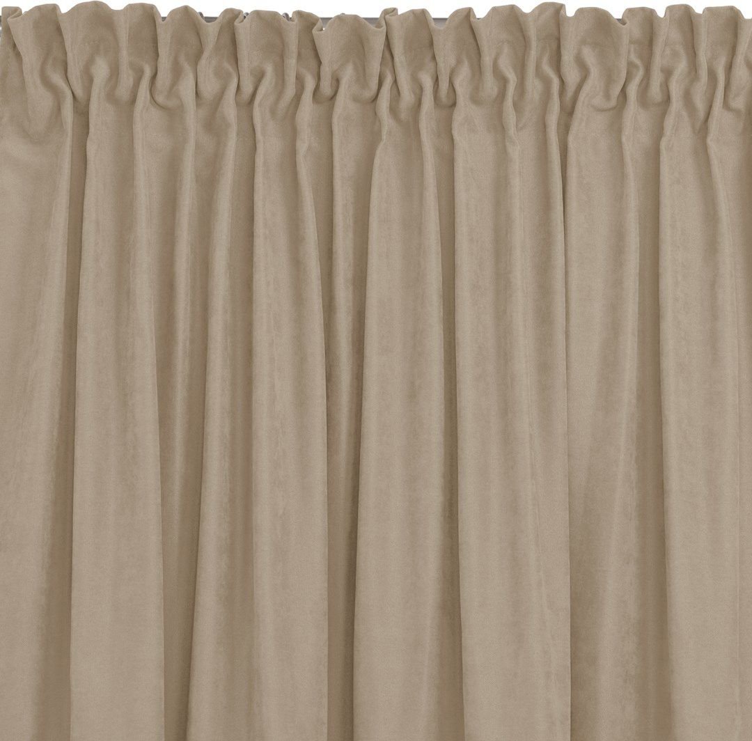 Homede Zasłona MILANA beżowy szenila 136x300 HOMEDE