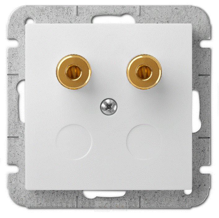 Elektro-Plast Gniazdo głośnikowe Sentia pojedyncze białe (1457-10)