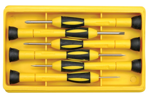 Vorel Wkrętaki precyzyjne PŁ 1,4-3mm PH00-PH1 6szt. Crv 64553