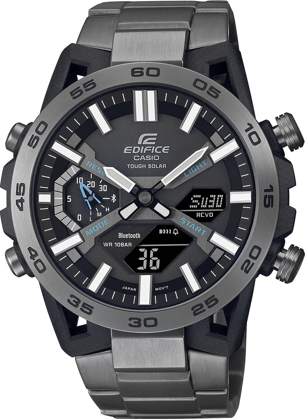Zegarek sportowy EDIFICE Casio Edifice ECB-2000DC-1AEF BLUETOOTH100m szary