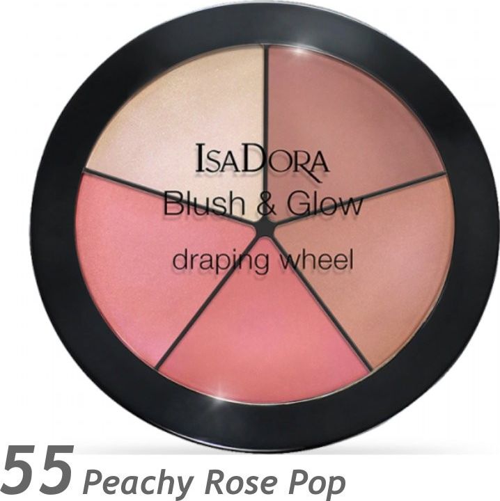 IsaDora IsaDora Blush&Glow Draping Wheel 18g, Kolor : 55
