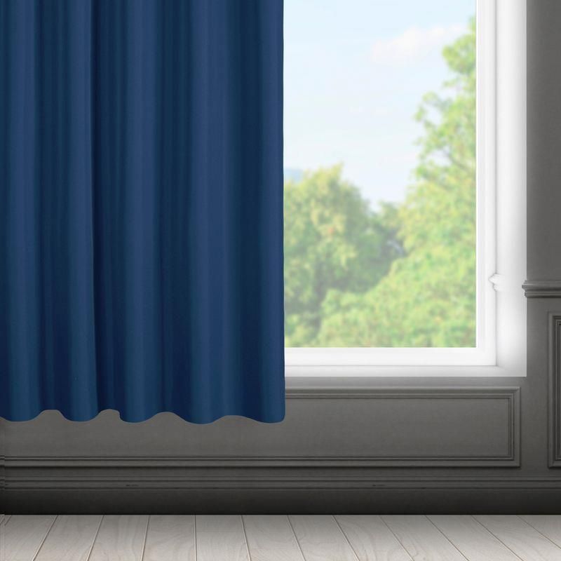 Eurofirany Zasłona gotowa ciemny niebieski 140X175 140 x 175 cm