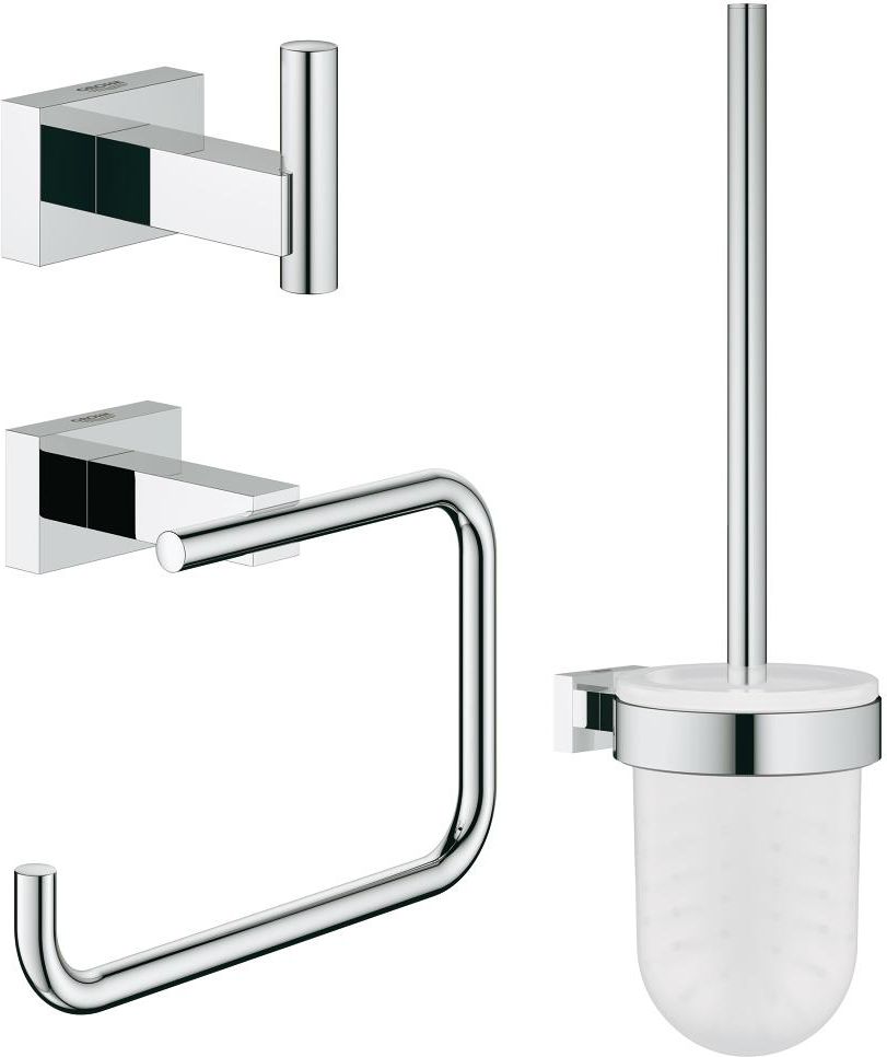 Grohe Zestaw akcesoriów łazienkowych Essentials Cube chrom (40757001)