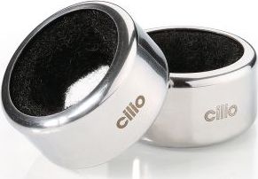 Cilio Kołnierze Cilio na butelkę, 2 szt., stal nierdzewna, śred. 4 x 2 cm