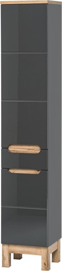 Selsey SELSEY Regał łazienkowy Jakkarta słupek grafitowy