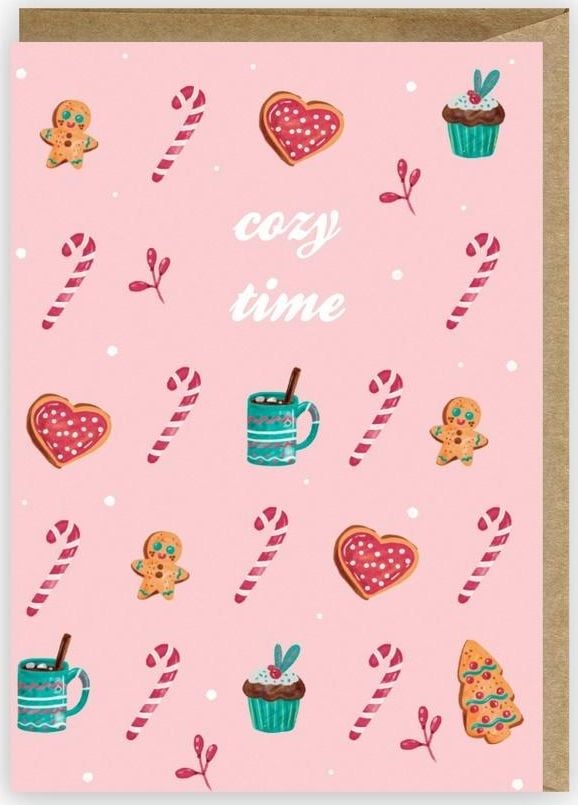 Cardie Kartka Boże Narodzenie Cozy time, eko koperta K074