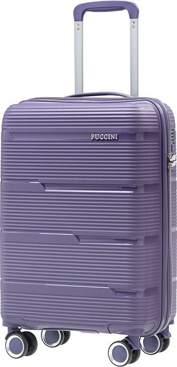 Puccini Mała kabinowa walizka PUCCINI CASABLANCA PP023C 7D Fioletowa