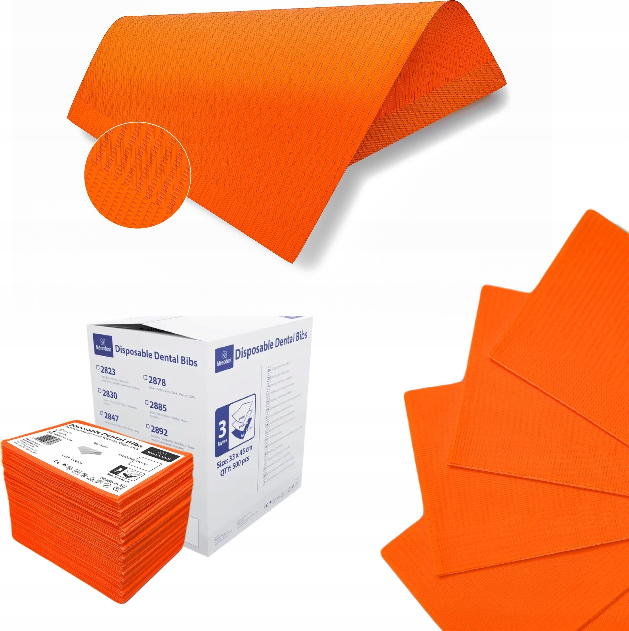 SERWETY PODKŁADY HIGIENICZNE PODFOLIOWANE WODOODPORNE 3WARSTWY 500SZT PL 8%