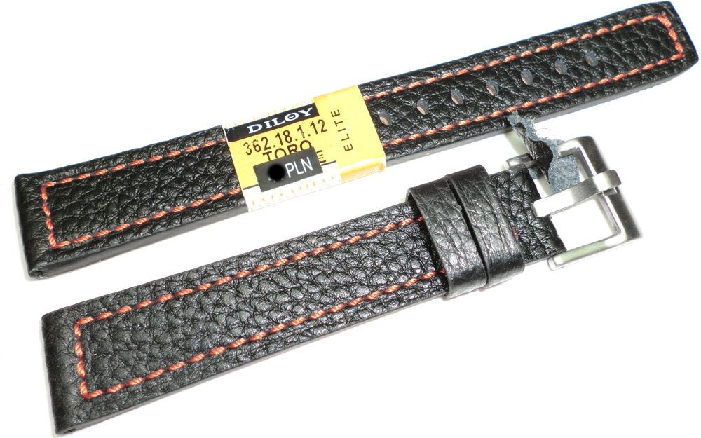 Diloy Skórzany pasek do zegarka 18 mm Diloy 362.18.1.12