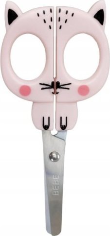 Interdruk Nożyczki metalowe szkolne zaokrąglone nierdzewne 13 cm