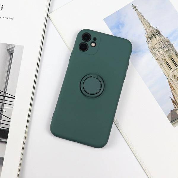 Beline Beline Etui Silicone Ring iPhone 12 Pro Max green bottle