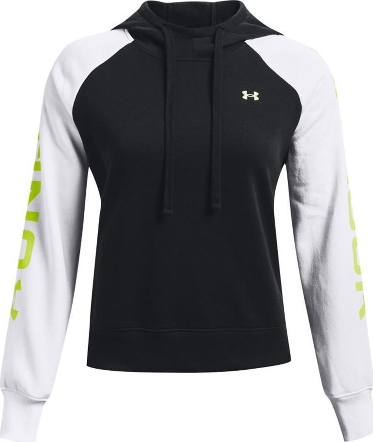 Under Armour Bluza damska Under Armour Rival Fleece CB Hoodie czarno-biała 1365861 002 S