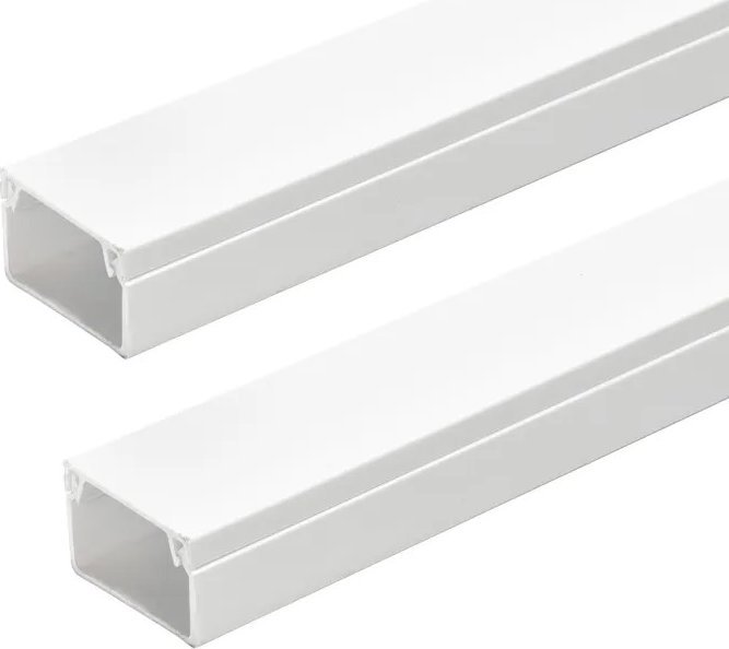 Aigostar Listwa PVC biała kwadratowa z podkładem samoprzylepnym Listwa PVC biała kwadratowa z podkładem samoprzylepnym