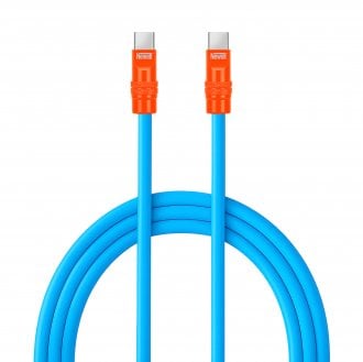 Kabel Newell USB-C - USB-C 100 W, 2 m, silikonowy, niebiesko-pomarańczowy