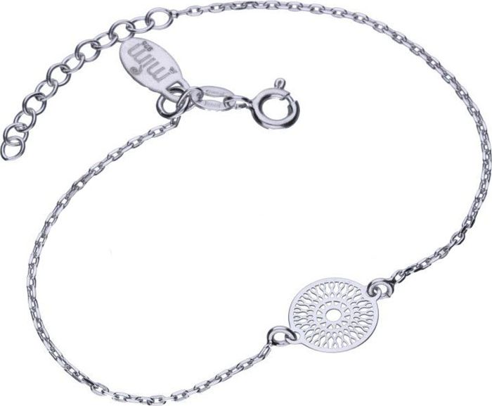 Lovrin Srebrna bransoletka 925 ażurowe kółeczko 1,47g