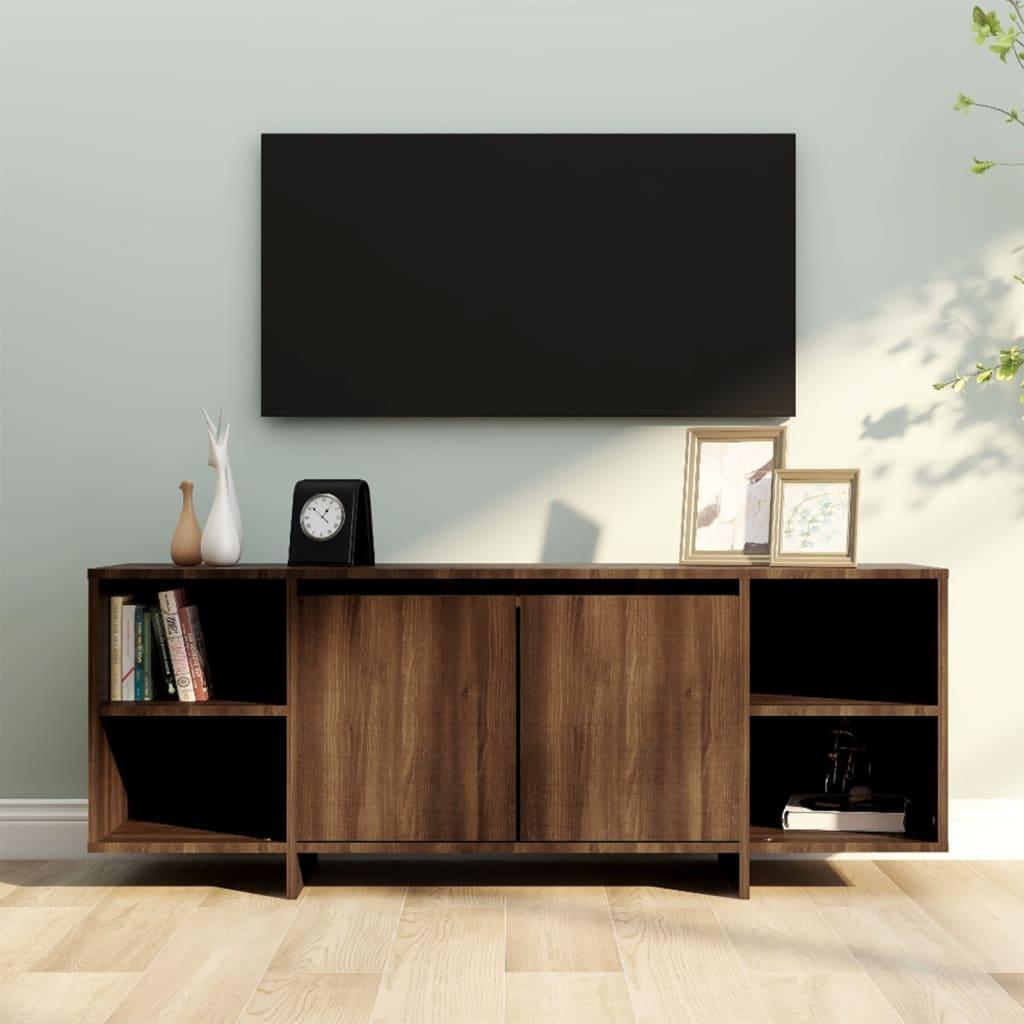 vidaXL vidaXL Szafka pod TV, brązowy dąb, 130x35x50 cm, płyta wiórowa
