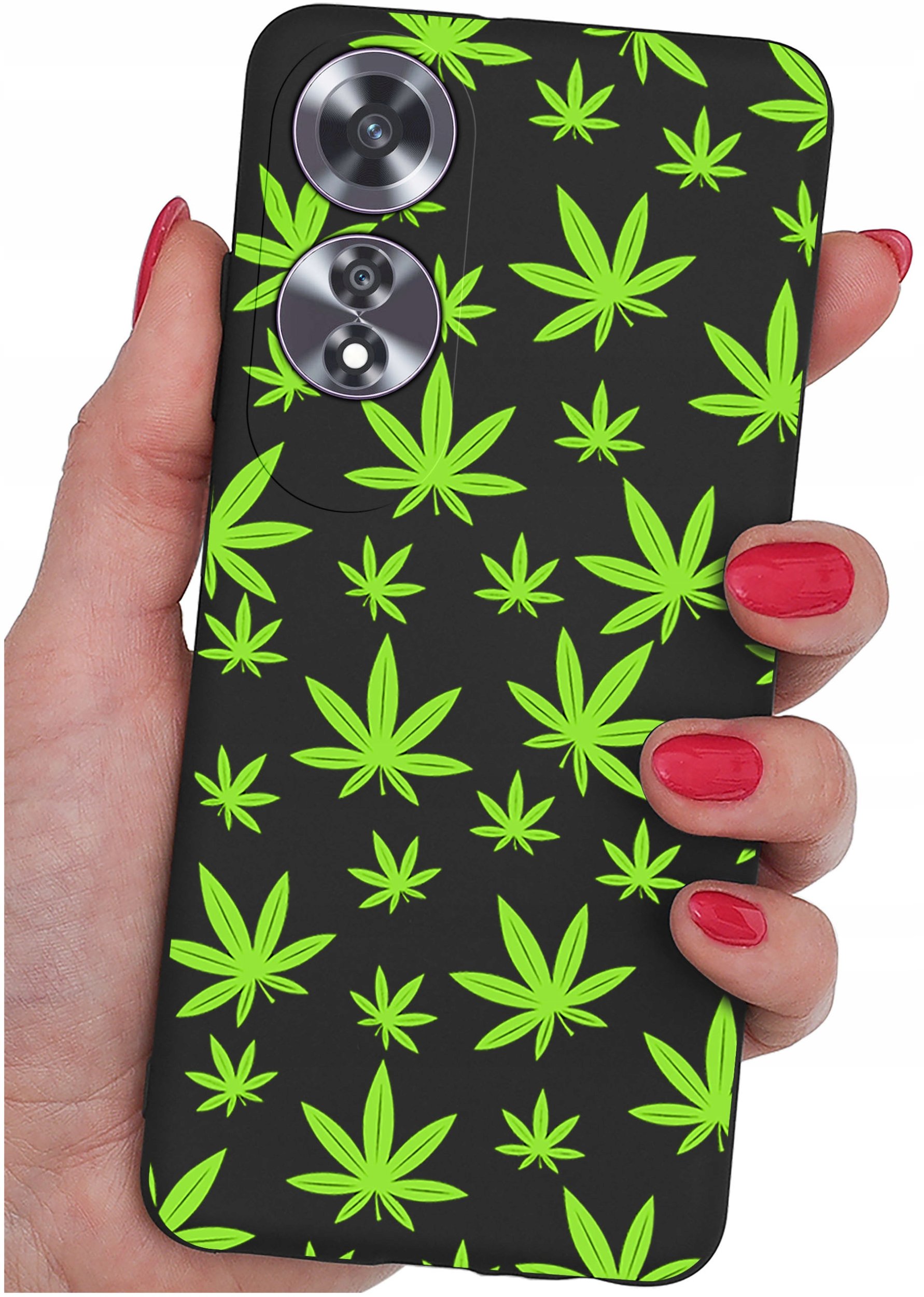 krainaGSM Etui do Oppo A60 4G wzory |SILIKONOWE MATT CASE + SZKŁO 9H