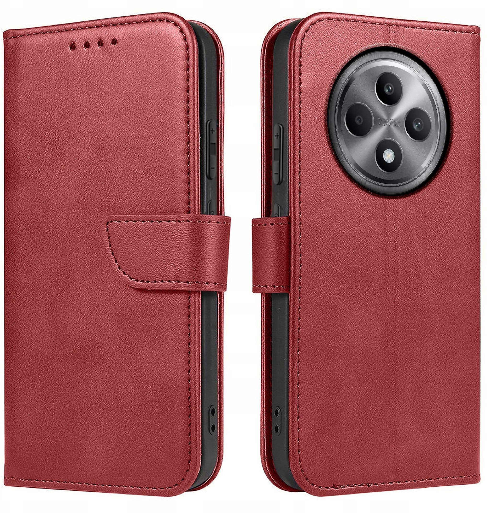 Etui do Oppo Reno 12 F 5G | 12 FS 5G | Skórzane PORTFEL SKIN CASE +Szkło 9H