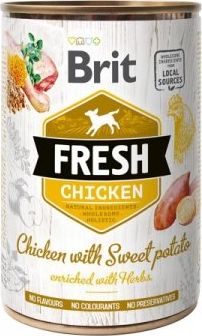 Brit Fresh Chicken with Sweet Potato - mokra karma dla psa 400g