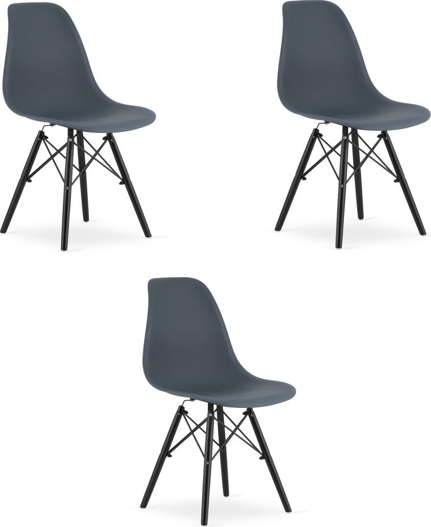 Leobert Krzesło OSAKA dark slate / nogi czarne x 3