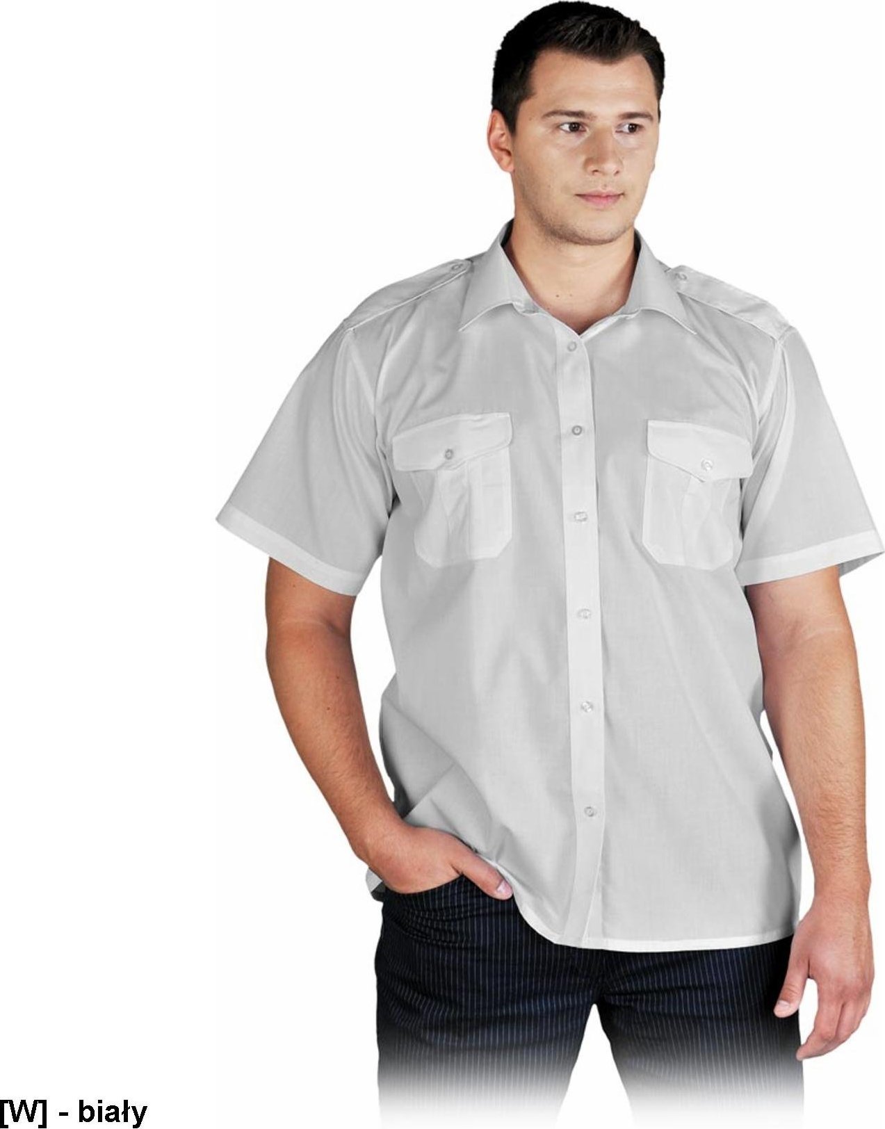 R.E.I.S. KWSKR - koszula robocza - biały 3XL