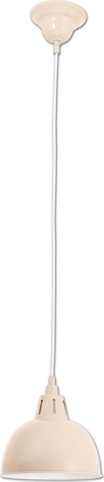 Lampa wisząca Nave Polska Wisząca LAMPA rustykalna PASTEL CAP 6070314 Nave vitage OPRAWA metalowy ZWIS retro beżowy