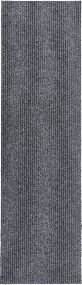 vidaXL Dywanik pochłaniający zabrudzenia, 100x400 cm, szary