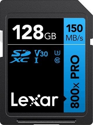 Karta Lexar 800X Pro SDXC 128 GB Class 10 UHS-I/U3 V30 (LSD0800P128G-BNNNG)