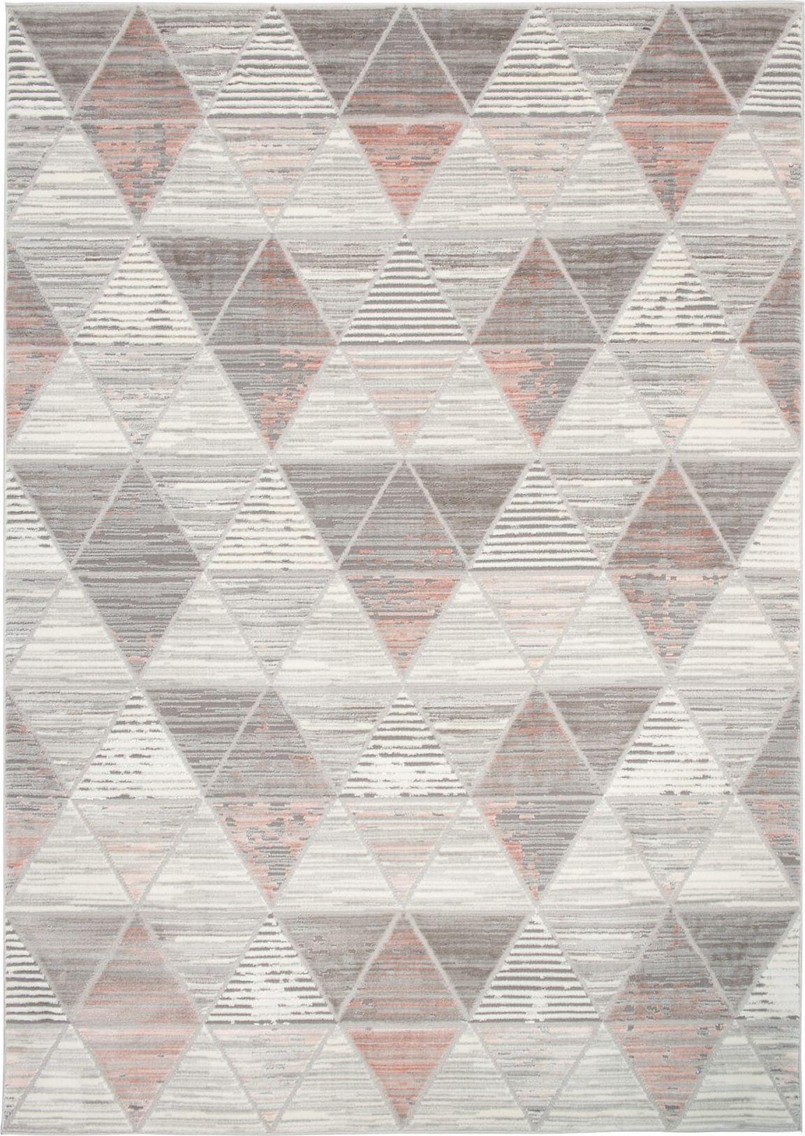 Carpetpol Dywan komfort szary miękki geometria ASTHANE E460A (1.20*1.70)