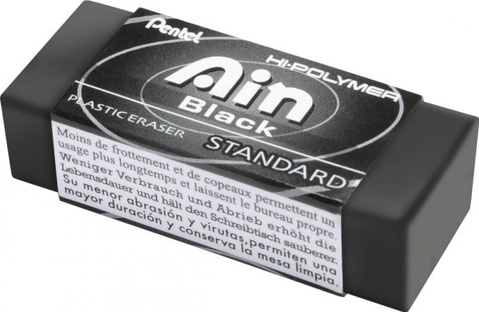gumka do ołówka ZEAH06 HI-Polymer ain czarna