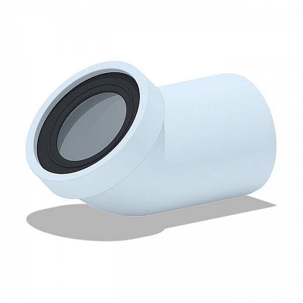 TOILET ELBOW WHITE W4220