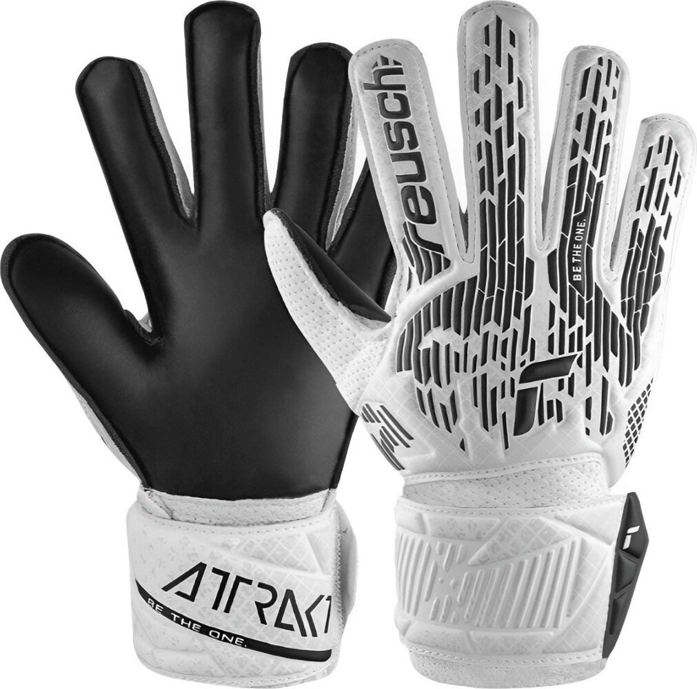 Reusch Rękawice bramkarskie Reusch Attrak Solid biało-czarne 5470016 1101 10,5