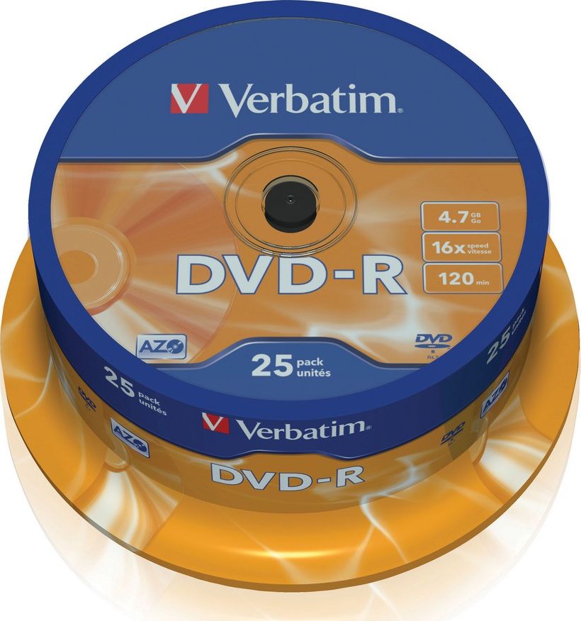 Verbatim DVD-R 4.7 GB 16x 25 sztuk (43522)